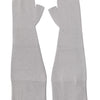 Dolce & Gabbana Gray Virgin Wool Knitted Fingerless Men Gloves