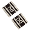 Dolce &amp; Gabbana Schwarz-Weißes DG Logo Baumwollarmband (1 Paar)