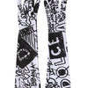 Dolce & Gabbana Gloves Black White DG Logo Elbow Length Mitten