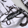 Dolce &amp; Gabbana Schwarze und weiße DG-Logo-Handschuhe in Ellbogenlänge