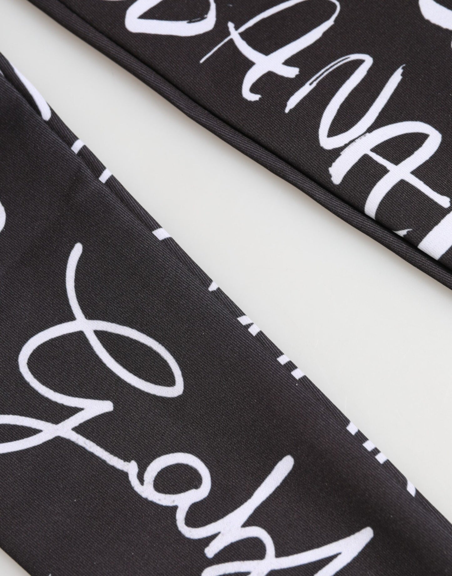 Dolce &amp; Gabbana Schwarze und weiße DG-Logo-Handschuhe in Ellbogenlänge