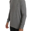 Scervino Street Baumwollpullover, grau, Rundhalsausschnitt