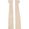 Dolce & Gabbana Beige Wool Fingerless Elbow Length Women Gloves