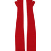 Dolce &amp; Gabbana rote Wollstrickhandschuhe, fingerlos, ellenbogenlang, einteilig