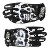 Dolce & Gabbana Gloves Black White Crystal Wrist Length Mitten  Gloves