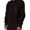 Dolce & Gabbana Brown Cotton LongSleeve MARTINI Dress  Shirt