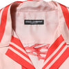 Dolce & Gabbana Shirt Red Corals Short Sleeves Button Down