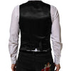 Dolce &amp; Gabbana Schwarze Polyester-Kleiderweste, formell