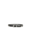 Etro Black Calf Leather Bos Taurus Regular Belt