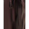 Ferragamo Brown Viscose Cocktail Dress
