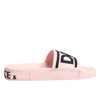 Dolce & Gabbana Pink Rubber Slides Sandals Beachwear Shoes