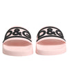 Dolce & Gabbana Pink Rubber Slides Sandals Beachwear Shoes