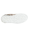 Dolce &amp; Gabbana braune Leder-Sneaker mit Leopardenmuster