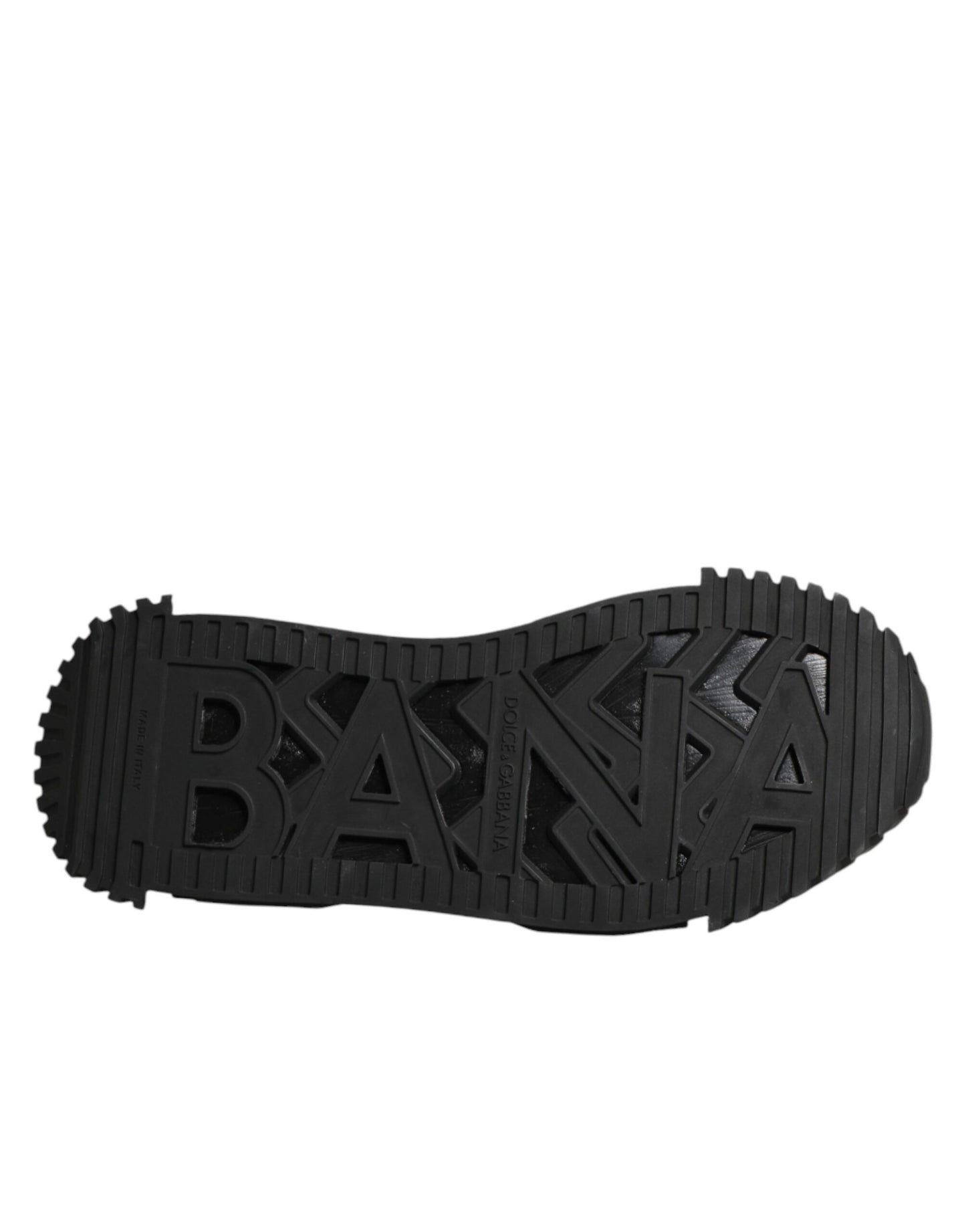 Dolce &amp; Gabbana Schuhe Schwarze verzierte Low-Top-Sneaker NS1