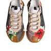 Dolce & Gabbana Multicolor Logo Low Top NS1 Sneakers Shoes