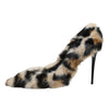 Dolce &amp; Gabbana braune High Heels mit Leopardenmuster