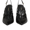 Dolce & Gabbana Leather High Heels Slingback Shoes