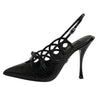 Dolce & Gabbana Leather High Heels Slingback Shoes