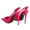 Dolce & Gabbana Pink Suede High Heels Slingback Shoes