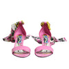 Dolce & Gabbana Pink Leather High Heels Sandals Shoes