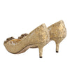 Dolce &amp; Gabbana Gold Taormina Lace DEVOTION Pumps Schuhe
