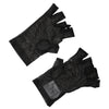 Dolce &amp; Gabbana Schwarze Nylon-Handschuhe, fingerlos, handgelenklang