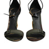 Dolce & Gabbana Multicolor DG Logo Heels Camouflage Sandals Shoes