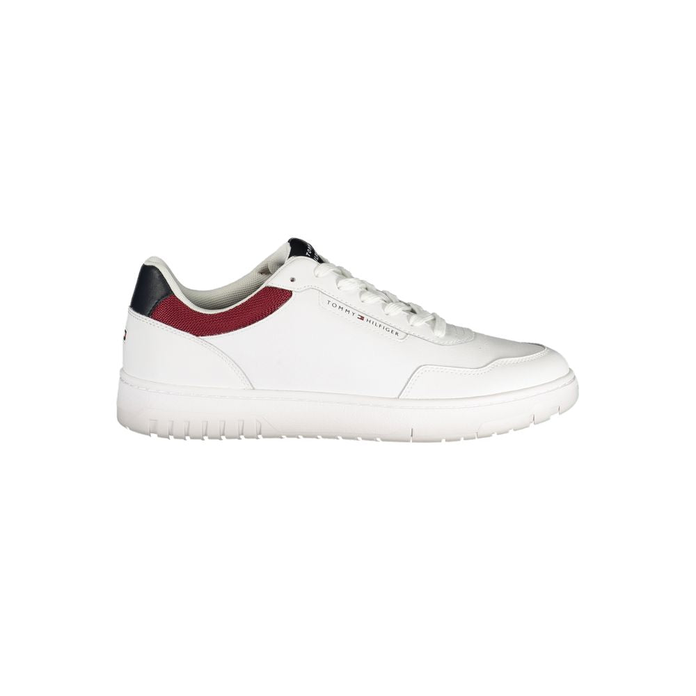 Tommy Hilfiger Bianco Polyurethane Men Sneaker