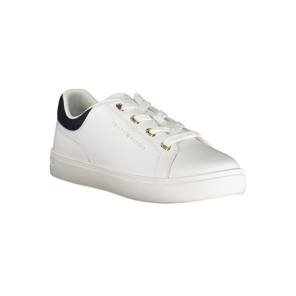 Tommy Hilfiger Bianco Polyurethane Women Sneaker