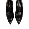 Dolce & Gabbana Black Bag Embellished Heels Pumps Shoes