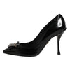 Dolce & Gabbana Black Bag Embellished Heels Pumps Shoes