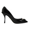 Dolce & Gabbana Black Bag Embellished Heels Pumps Shoes