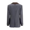 Miu Miu Gray Fleece Wool Blazer