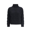 Max Mara Schwarzes Woll-Sweatshirt