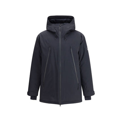 MM6 Schwarzer Polyester-Parka
