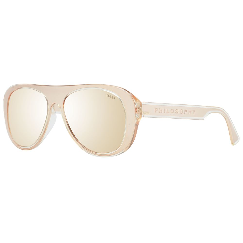 Lozza Sonnenbrille aus roségoldenem Acetat und Kunststoff