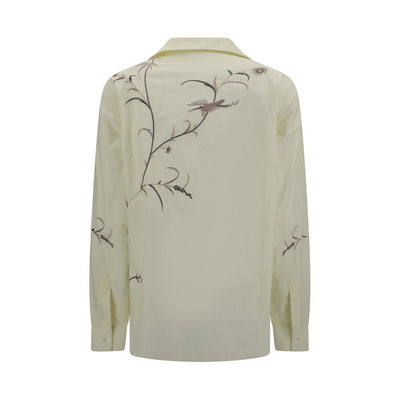 Baziszt Bicolor Cotton Pattern Shirt