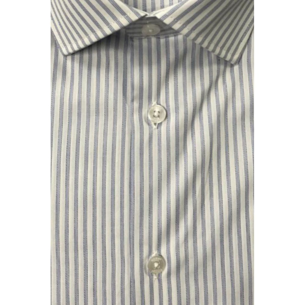 Baldinini Trend Light Blue Cotton Mens Shirt