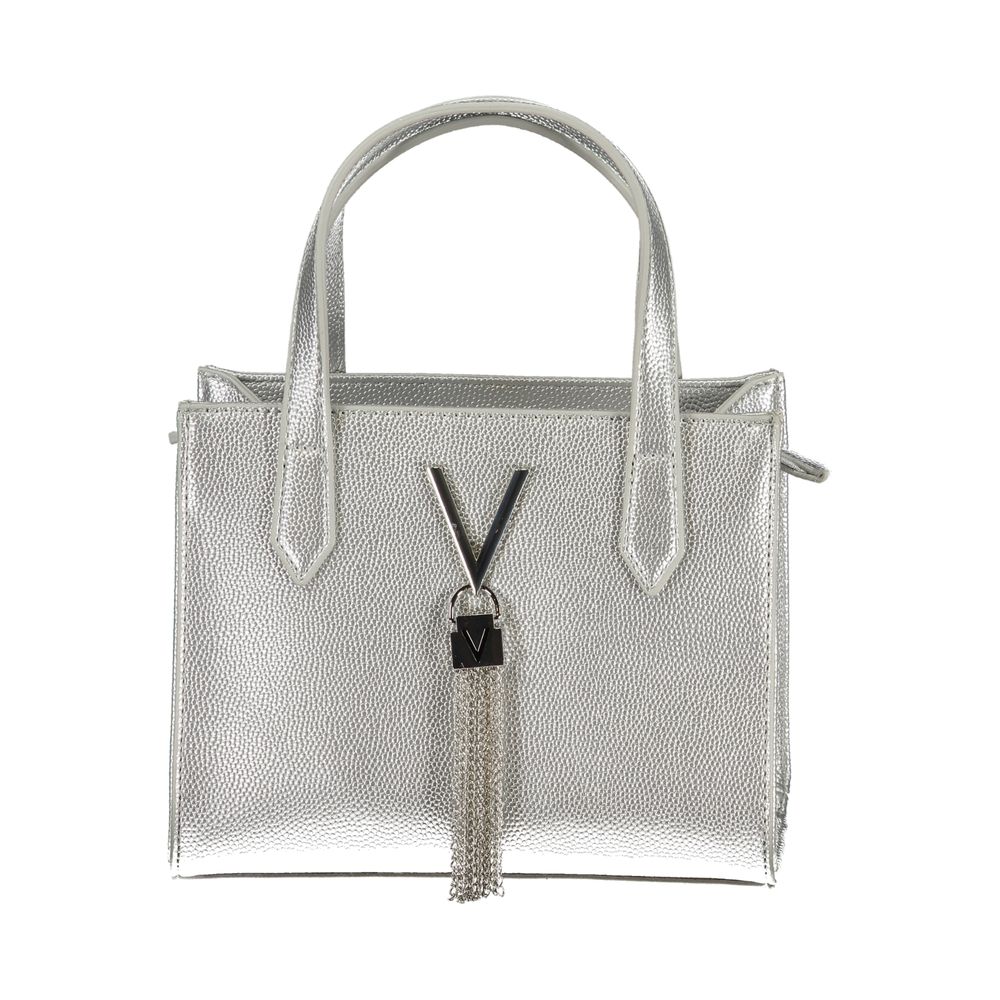 Mario Valentino Silver Polyurethane Women's Handbag