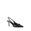 Prada Bos Taurus High Heel Pumps aus schwarzem Kalbsleder