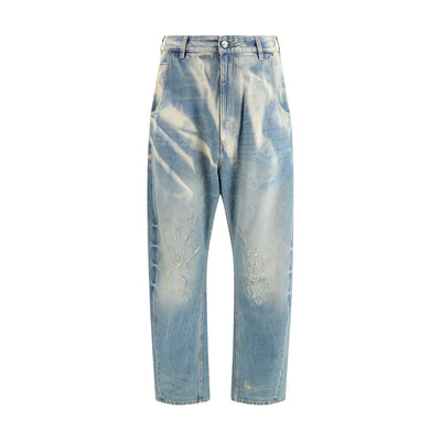 Vivienne Westwood hellblaue Jeans aus Baumwolle mit lockerer Passform