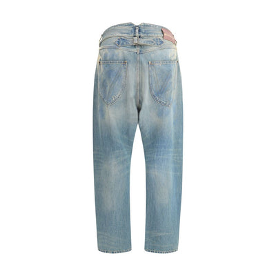 Vivienne Westwood hellblaue Jeans aus Baumwolle mit lockerer Passform