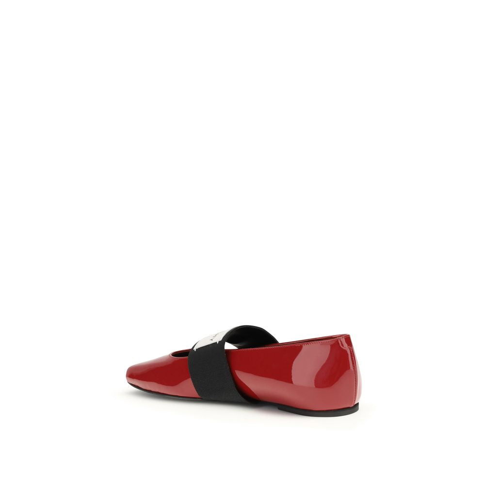 Givenchy Ballerinas aus rotem Leder