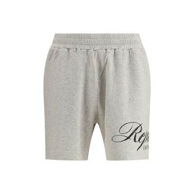 Represent Cremefarbene Bermuda-Shorts aus Baumwolle