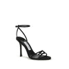 Jimmy Choo Bos Taurus Sandalen mit Stilettoabsatz aus schwarzem Kalbsleder