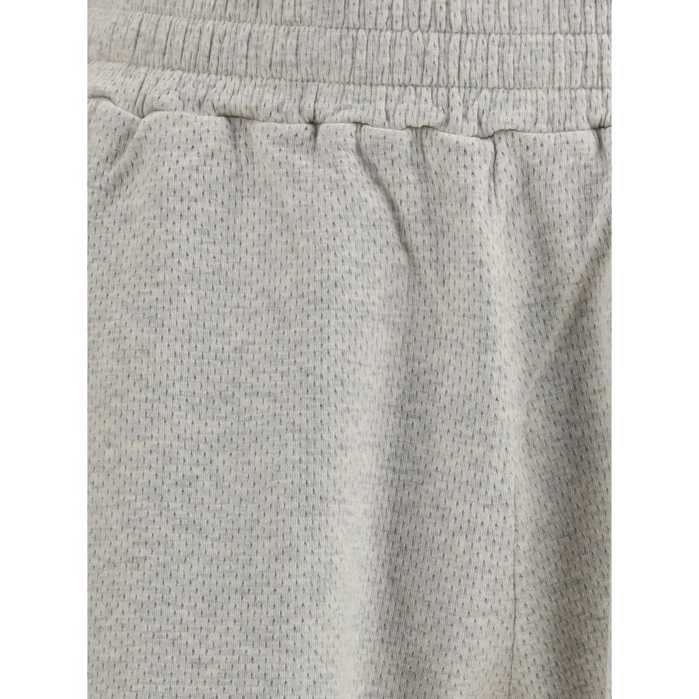 Represent Cremefarbene Bermuda-Shorts aus Baumwolle