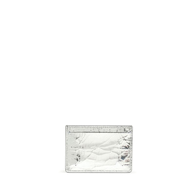 Margiela Silver Leather Wallet