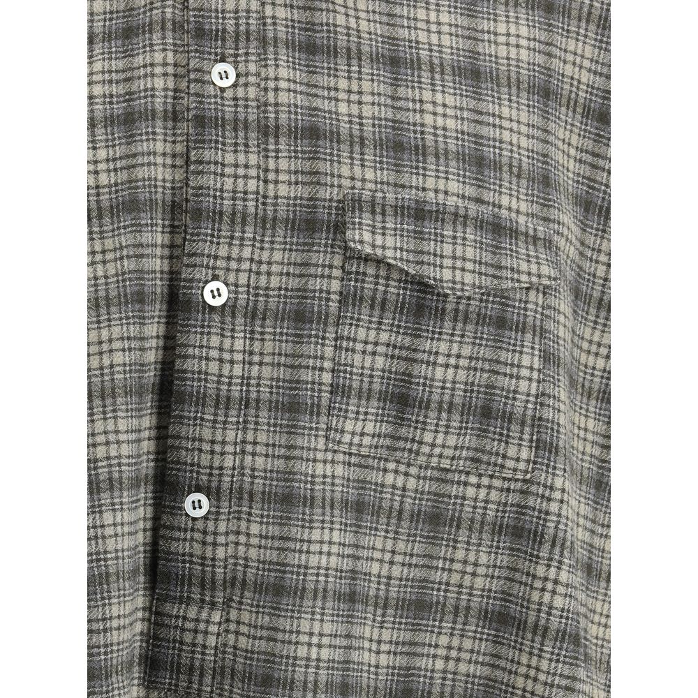 Magliano Mehrfarbiges Fleece-Wollmusterhemd