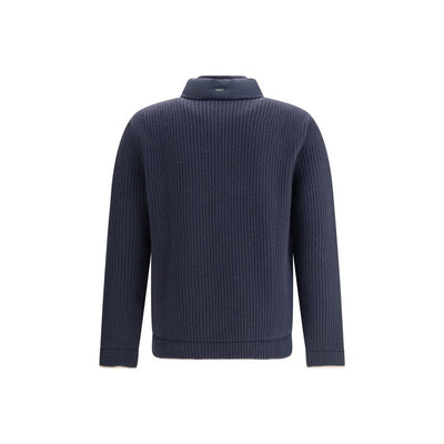 Herno blauer Wollmantel