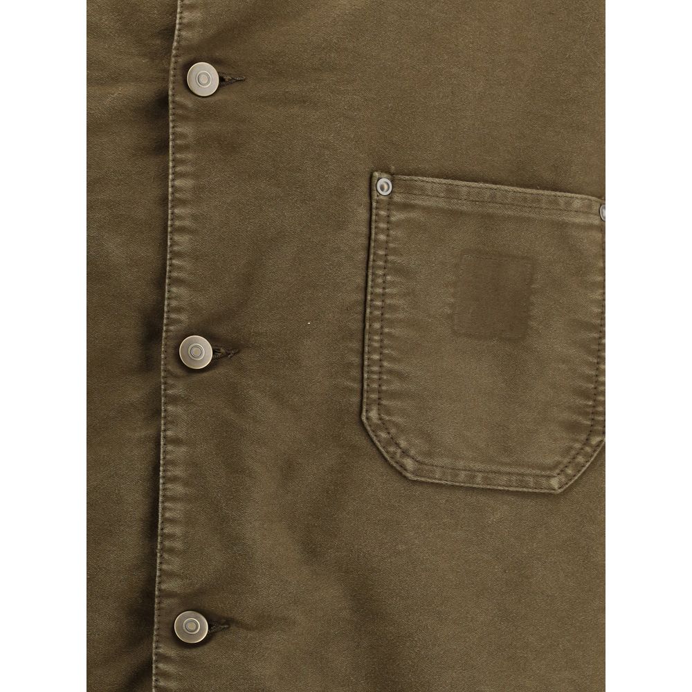 Margiela Zweifarbige Baumwoll-Denim-Jacke